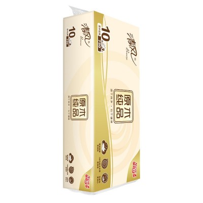 清风原木纯品无芯卷纸3层750克卫生纸厕纸10卷1提代发货源图4