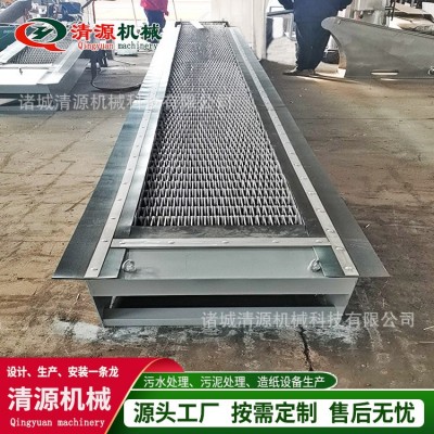 不锈钢机械格栅除污机 回转式细耙齿格栅除污机 自动捞渣设备图3