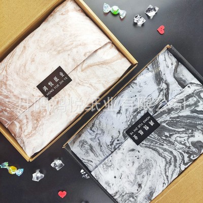 跨境复古中国风拷贝纸大理石纹古风雪梨纸17g衣服服装包装纸批发图2