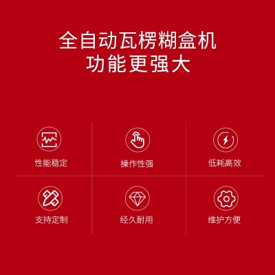 厂家供应SHH-B2PD全自动瓦楞糊盒机纸盒成型机设备纸箱糊箱机图2