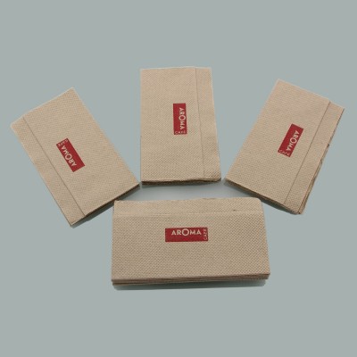 棕色餐巾纸 印1-2色logo 高低折餐巾Biodegradable & Compostable图2