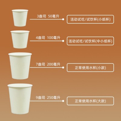 一次性纸杯定制厚质量好咖啡茶水纸杯批发试饮小纸杯子订做印logo图3