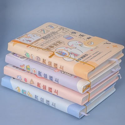 创意学生日记本笔记本手账本单彩内页文具记事本磁扣手账本图7