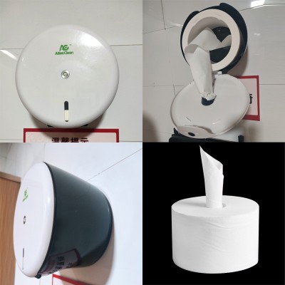 中心抽卷纸卫生纸商用中间抽取式大盘纸公共厕所节约水溶卷纸厂家图4