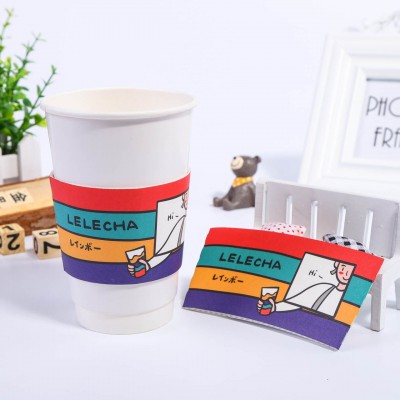 瓦楞杯套一次性加厚咖啡杯套奶茶纸杯套图3