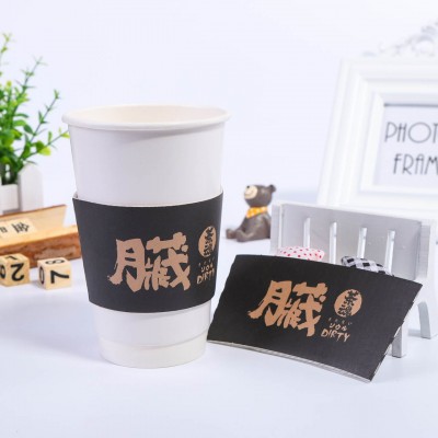 瓦楞杯套一次性加厚咖啡杯套奶茶纸杯套图4