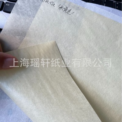 彩色美纹纸，防渗涂硅油美纹纸，美纹胶带原纸，米白米黄美纹纸图3