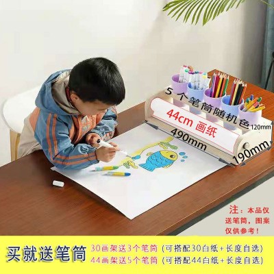 大白纸儿童长卷绘画纸宝宝涂鸦大画纸画板画架纸美术绘画大张卷纸图2