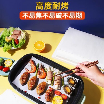 【纸业批发烘焙纸烧烤纸电烤炉纸硅油纸烤盘垫纸耐高温纸图3
