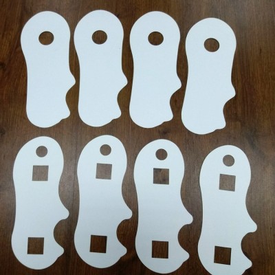 厂家直销批发袜子 内衬 短袜 船袜 支持订制 白纸板白卡单面双面图2