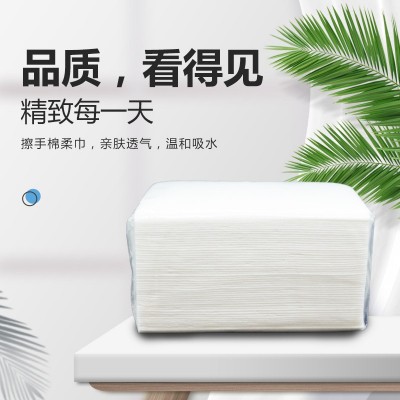 一条鲤鱼纸巾纸抽擦手纸商用纸写字间办公高端商务纸巾擦手纸图2
