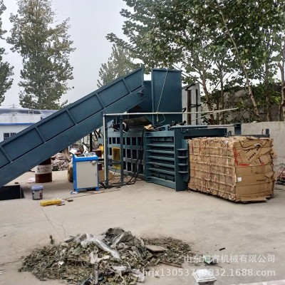 全自动废旧纸箱液压打包机塑料瓶压缩压块机废品液压打包机厂家图3