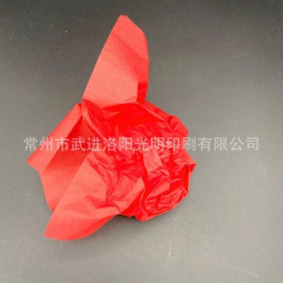 红色拷贝纸 中国红雪梨纸 圣诞红礼品包装纸 批发 新年红 深酒红图6