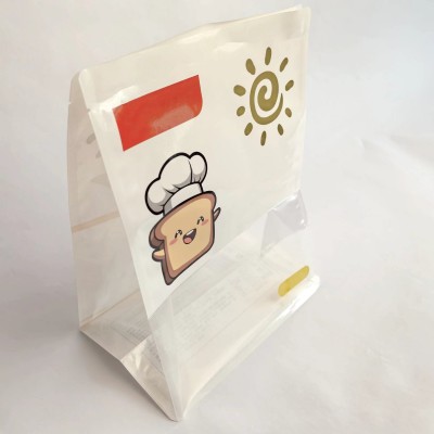 八边封开窗食品包装袋批发面包吐司零食袋子拉链自立自封袋子定制图3