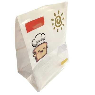八边封开窗食品包装袋批发面包吐司零食袋子拉链自立自封袋子定制图2
