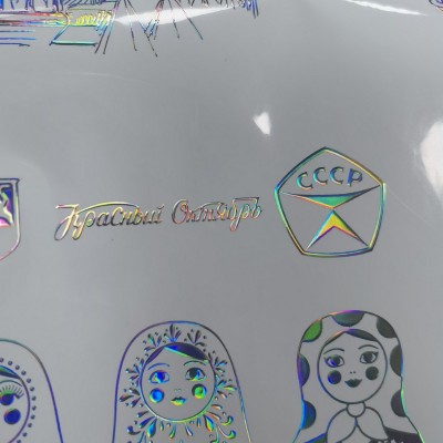 广东包装印刷卷筒透明pvc不干胶标签定做FSC铜版纸烫金 贴纸定制图5