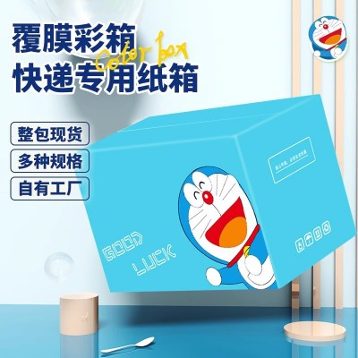 整包彩色印刷覆膜纸箱彩妆护肤品化妆品礼品快递打包纸盒DTY纸箱图3