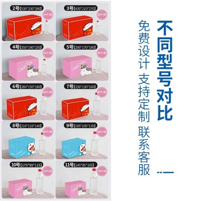 整包彩色印刷覆膜纸箱彩妆护肤品化妆品礼品快递打包纸盒DTY纸箱图4