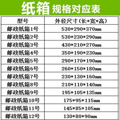 快递纸箱批发打包3层邮政快递纸箱子三层包装盒特硬五层 纸盒快递图2