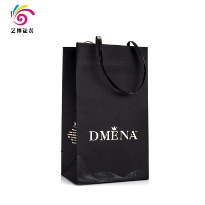 纸袋定制化妆品礼品购物袋子金卡纸袋广告宣传服装手提袋定做批发图2