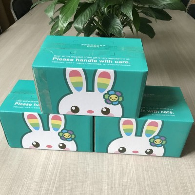 厂家供应 彩色飞机盒 水果茶包装盒 瓦楞牛皮纸彩盒图2