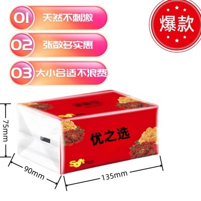 抽纸纸巾餐巾纸湿水不烂家用宿舍大码五层加厚酒席用纸图5