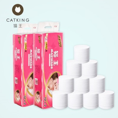 猫王木浆1800克12卷纸卫生纸餐巾纸面巾纸加厚五层实惠装家用mr06图2
