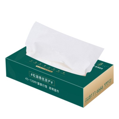 广告宣传盒装抽纸可印logo酒店餐巾纸银行抽取式面巾纸硬盒纸巾盒图5