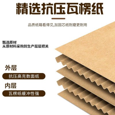 玻璃水纸箱包装瓦楞纸箱快递打包盒可印刷五层特硬加厚纸箱纸盒图3
