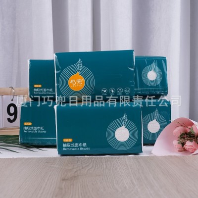 巧兜抽式面巾纸496张加大加厚4层亲肤无刺激母婴适用实惠装餐巾纸图4