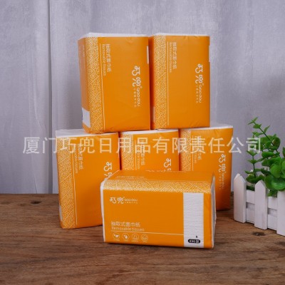 巧兜抽式面巾纸496张加大加厚4层亲肤无刺激母婴适用实惠装餐巾纸图3