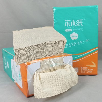 大张原生竹浆本色抽取式印花平板卫生纸大包抽纸家用实惠装厕纸巾图3