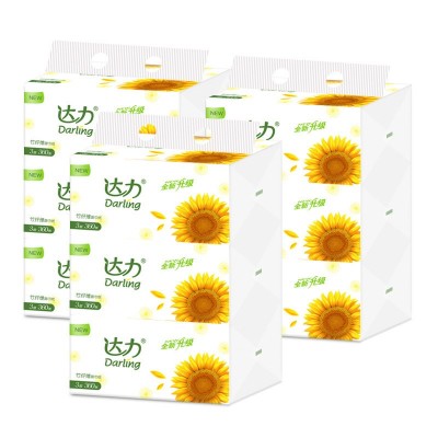 达力向日葵抽纸3层360张卫生纸面巾纸餐巾纸纸巾批发福利品代发图3
