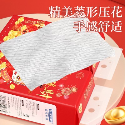 蛇年2025专属新春款挂抽纸挂式面巾纸大包整箱抽纸家用厕所卫生纸图3