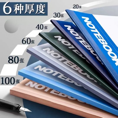 A5笔记本B5软抄本日记本加厚学生简约记事本软面抄办公文具批发图2