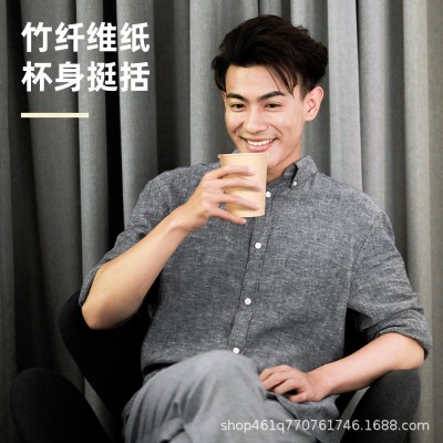 得力一次性杯子加厚纸杯100只家用办公室喝水杯子年货咖啡杯茶杯图2