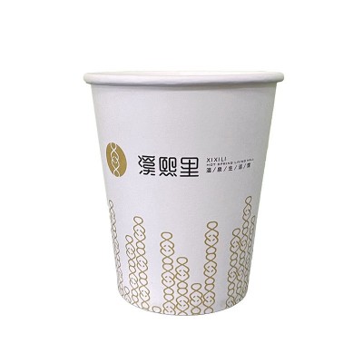 一次性纸杯加厚 9盎司家用办公宣传商务质量好热饮水广告杯定 做图5
