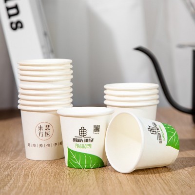 一次性纸杯加厚 9盎司家用办公宣传商务质量好热饮水广告杯定 做图3