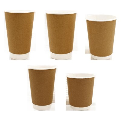 中空纸杯热饮杯一次性加厚隔热防热奶茶杯咖啡纸杯logo双层图5