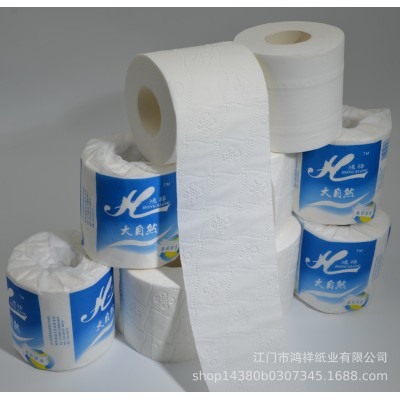加工定制原生木浆两层三层压花小卷卫生纸 厕所卫生间水溶卷纸厕图5