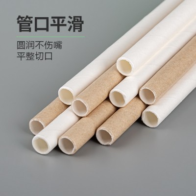 现货奶茶吸管一次性纸质可降解单支包装耐高温加厚加平食品级盒装图2