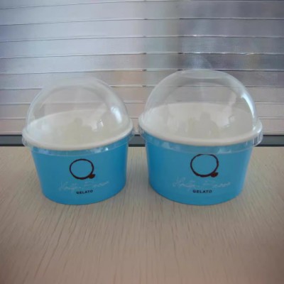 工厂定制印刷一次性冰激淋纸杯冷饮奶昔冰淇淋杯咖啡热饮纸杯配盖图3