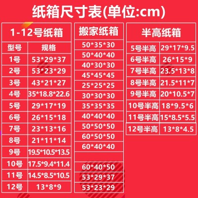 包装盒物流箱子搬家打包纸箱半高快递盒子批发纸盒现货瓦楞长方形图2