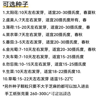 种子纸厂家定制2025年桌面摆件台历日历可发芽伴手礼卡片创意礼品图5