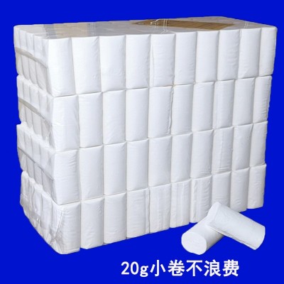 一件代发宾馆用纸小卷纸酒店卫生间专用实心100卷厕纸商用卫生纸图2