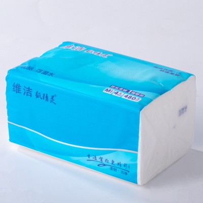 纸精灵 现货软包抽纸4层加厚120抽 3包抽纸厚实柔软家用卫生纸可图2