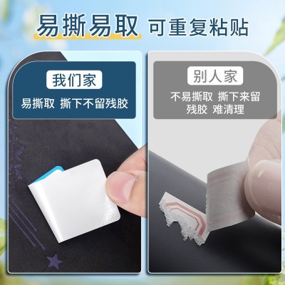 彩色标签贴纸可爱防水可手写自粘便签贴不干胶标签贴口取纸小号化图3