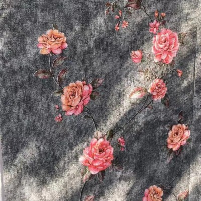 亚麻墙纸自粘防水防潮防霉墙布3d立体墙贴壁纸卧室温馨翻新墙贴纸图2