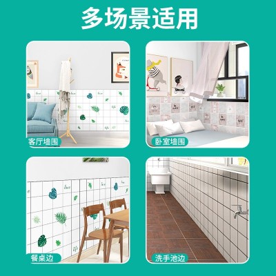 乳胶漆墙面保护膜透明防水墙纸自粘餐桌墙壁防脏护墙贴不伤墙贴纸图4