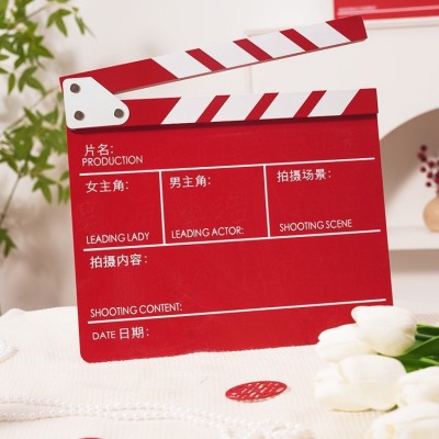结婚拍照出片小道具电影场记打板卡女方摆拍氛围好物领证接亲创意图2